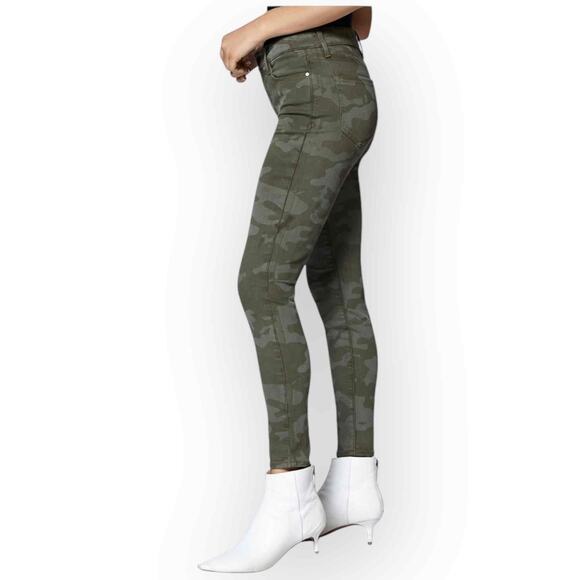 Social Standard Women’s High Rise Skinny Ankle Jeans in Prosperity Camo 12/31 - Picture 2 of 8
